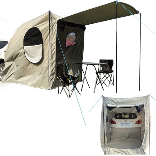 AVSMGP Avance Furgoneta para SUV 3 O 4 Personas Tienda Campaña Coche Refugio Sombra Impermeable para Exteriores para Automóviles, Camionetas O SUV, Fácil Instalación