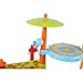 Dimple Electric Big Toy Drum Set for Kids with Movable Working Microphone to Sing and a Chair - Tons of Various Functions and Activity, Bass Drum and Pedal with Drum Sticks (Adjustable Volume)
