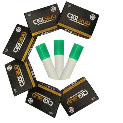 Image of NANOCLEAN GLOBAL PVT. LTD Cigibud filters |Nanoclean Technology Reusable anti smoking filters for quit smoking | Quit tar and smoke | As Seen on Shark Tank India - Green Color - Pack of 6-180 Filters