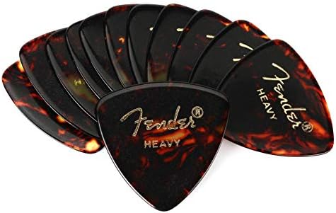 Fender 351 Shape Premium kostki (12 sztuk) do gitary elektrycznej, gitary akustycznej, mandoliny i basowej Medium Red Moto