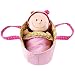 Lilliputiens Chloe 8" Soft Doll in Basket w Removable Outfit, Diaper & Blanket