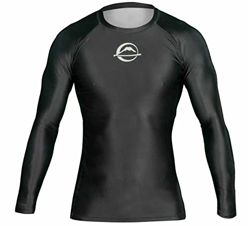 FUJI Baseline Ranked Long Sleeve Jiu Jitsu Rashguard, BJJ Rashguard for Men and Women