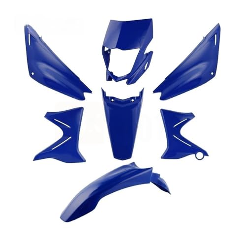 Kit de carénage moto XTZ 125 idéal pour la rénovation esthétique en noir bleu blanc