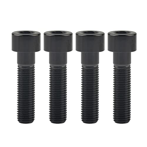 Boulon en titane M10 tête hexagonale noir pour montage de châssis et cadre de véhicule