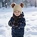 Yolyoo Fashion Winter Beanie Hat for Kids Baby,Knitted Warm Faux Fur Pompom Toddler Hat for Gils Boys White (US, Age, 0 Months, 6 Years, Khaki)