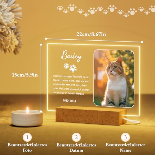 Bemaystar Personalisiert Erinnerung Hundandenken An Verstorbenen Hund Gedenktafel Hund Trauer Hund GedenkstäTten & Bestattungen für Hunde Andenken An Verstorbene Hunde