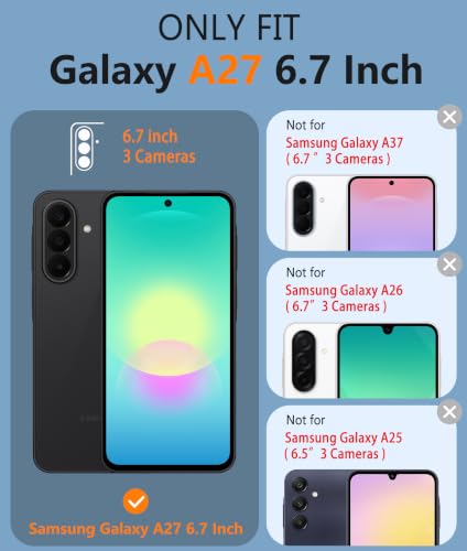 Image of FNTCASE for Samsung Galaxy A27-5G Case: Military Grade Drop Protection Phone Cover, 14ft Drop Tested, Screen Protector Included, Anti-Slip Matte Textured, TPU+PC Dual Layer Shockproof (Mint Green)