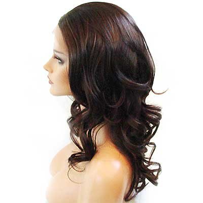 Amazon.com : HANDSEWN SYNTHETIC FRENCH LACE FRONT FULL HAIR  display picture 1