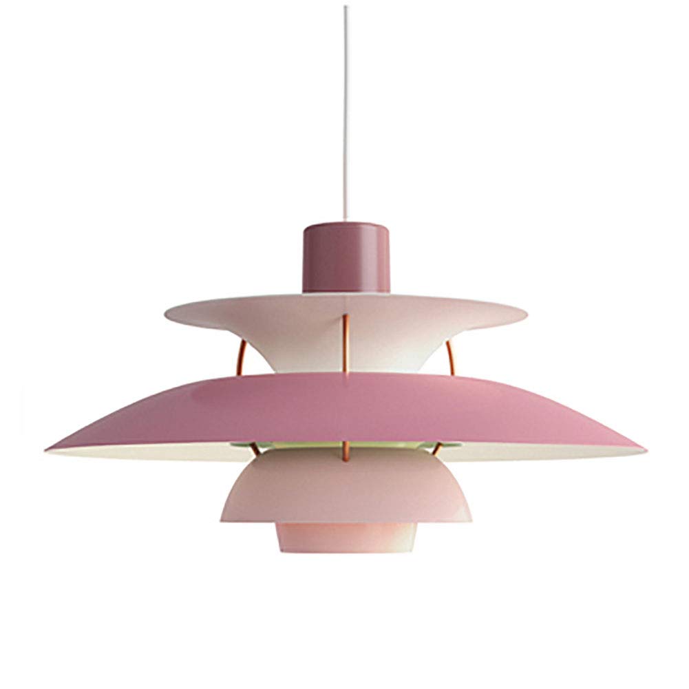 FZQSXAZU Modern Nordic Design Multilayer Chandelier Pendant Light for Restaurant Bar Cafe Bedroom Nightstand Purple Gradient Color 50cm