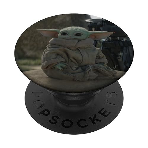 PopSocket PopGrip Star Wars The Mandalorian – Ausziehbarer Handygriff, Tauschbarer Deckel, Offizielle Lizenz