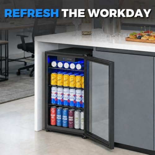 Image of 4.5 Cu.Ft Under Counter Beverage Refrigerator, Glass Door, ETL