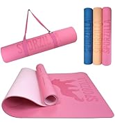 Sporzilla Premium XL Fitness- und Yogamatte, extra breit 80 cm, 8 mm stark, rutschfest & schadst...