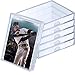 Clear Deck Case, Card Organizer Compatible with MTG TCG Plastic Playing Card Case Trading Card Collection Card Box Holder for Game Cards Storage (6 Pieces)