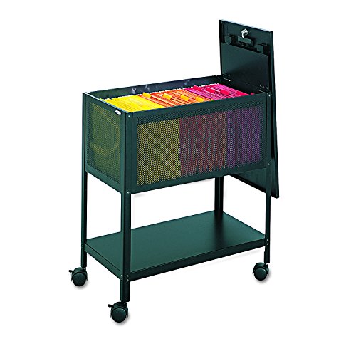 Safco Products Mesh Tub File with Top, Black, 5351BL