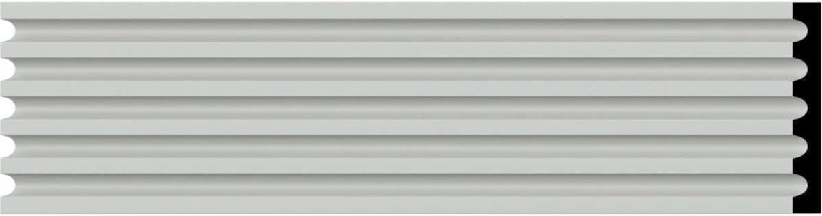 Ekena Millwork CAS05X79X01-CASE-12 Fluted Window & Door Casing, 5 1/8"W x 78 3/4"H x 5/8"D, Primed, 12 Pack