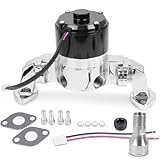 Small-Block Electric Water Pump for Chevy 283-327-400 SBC, Chorme Aluminum-35 GPM