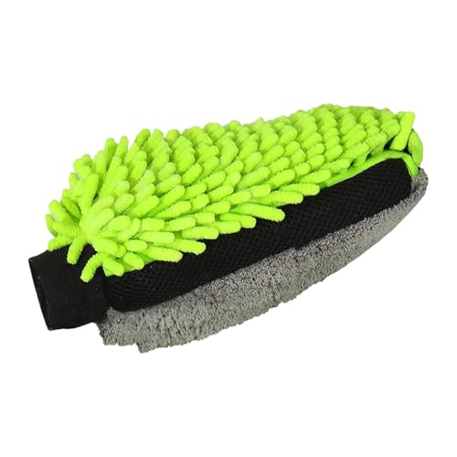Dubbulon Lavar Guante, Lavar los Guantes para el Lavado de automóviles - Paño de Limpieza de Microfibra de Chenille sin, Guantes de Lavado Resistentes a los arañazos - Productos de Cuidado Exterior
