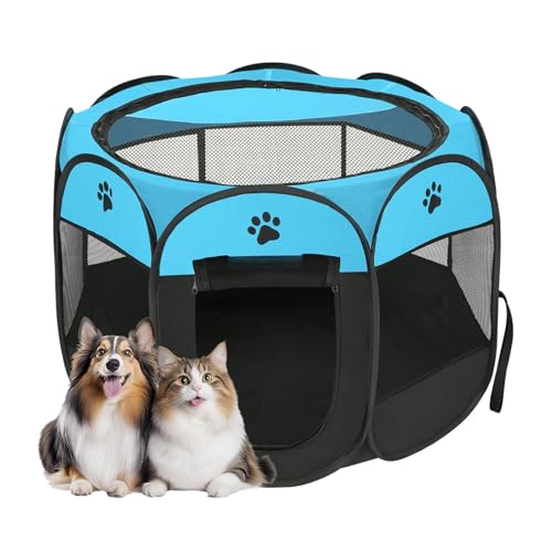 Cercadinho para Cachorros, Cercadinho Pet, Cercado Pet, Casinha para Cães e Gatos, Portátil e Dobráv
