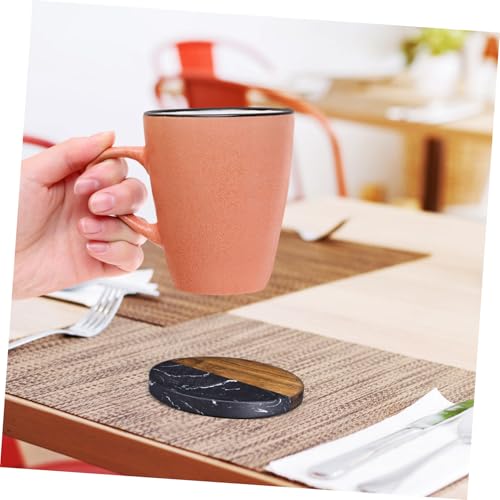 Sous-verres bois et résine antidérapants contre les taches de table - 6