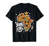Boys African Kente Print Clothes Kids Young King Kente Youth T-Shirt
