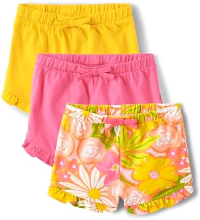 The Children&#39;s Place Baby Girls&#39; Pull on Everyday Shorts 3 Pack