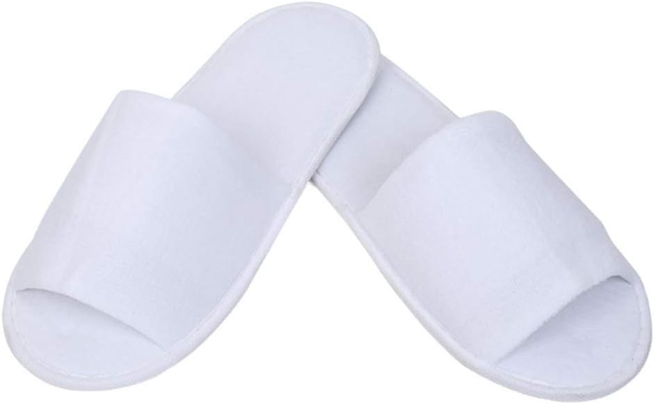 Heallily 4 Pairs of Male Disposable Slippers Cotton Velvet Open Toe Slippers with Travel Bags Soft Portable Folding Shoes Slippers for SPA Hotel Salon Bathroom