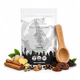 MindBlend Mushroom Chai Tea, 10 Servings, Lion's Mane, Cordyceps, USDA Organic, Gluten Free, Vegan | Made in the USA | Adaptogens for Natural Energy, Gut Health, Mental Focus | Coffee Alternative