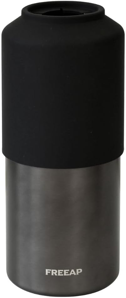 FREEAP Hug Bottle Large Water Bottle Holder, Cold Insulated, Vacuum Insulated, Stainless Steel, 30.4 fl oz (900 ml), 33.8 fl oz (1000 ml), 2-Way, 2-Color, Black