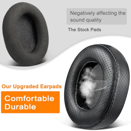 Image of SOULWIT Lambskin Replacement Earpads for SteelSeries Arctis 1 /3 /5 /Arctis 7 /7+ /7P /7P+ /7X /7X+ /9 /9X /Pro /Prime(Do Not Fit Any Arctis Nova) Headset, Ear Pads Cushions with High-Density Foam - Black