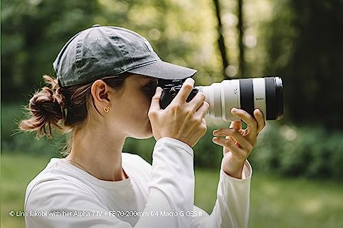 Sony SEL70200G2 – Téléobjectif Zoom 70-200 mm F4 G pour Plein Format et APS-C (léger, Monture E, idéal pour la Nature, Le Sport et Les Portraits, Compatible avec Les séries A7, ZV-E10, A6400, A6700)