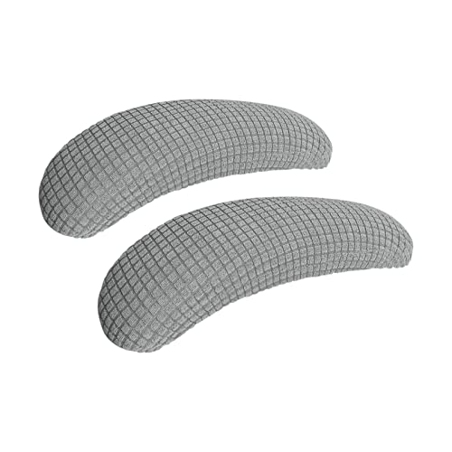 Image of FORCHEER Office Chair Armrest Covers Stretchable Water Resistant Spandex Stretch Jacquard Elastic Band Computer Office Chair Arm Pad Covers Chair Slipcover for Desk Chairs Arm 2P-Light Grey