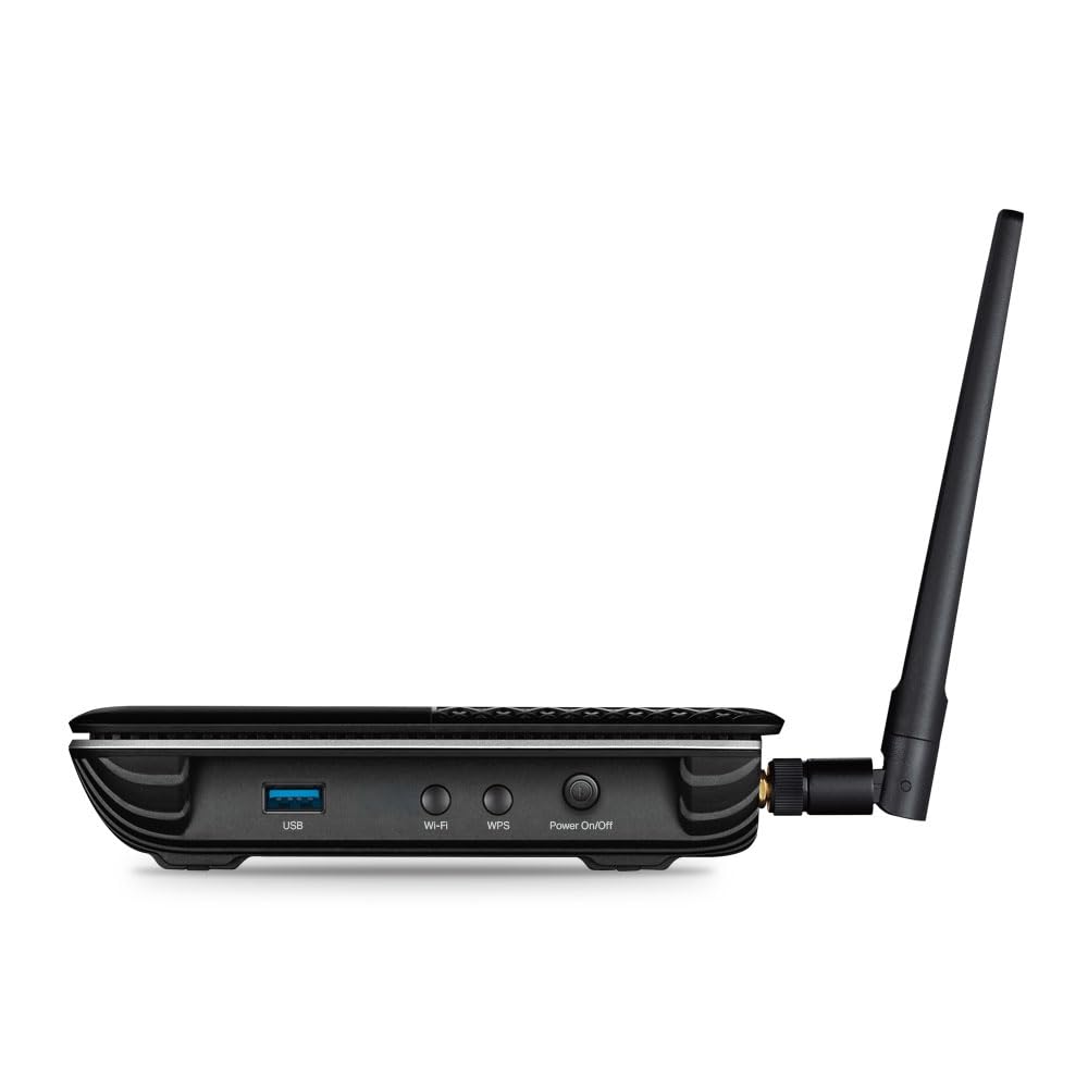 TP-Link Archer VR2100v Modem Router Wi-Fi Dual-Band AC2100Mbps, VDSL2 Profilo 35b, Router FR (EVDSL | VDSL | FTTC | FTTS), ADSL, Telefonia VoIP, DECT Cordless, 4 Porte Gigabit, 1 Porta USB 3.0