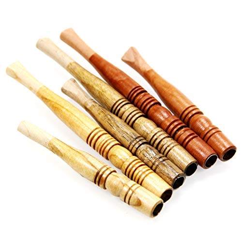 Wooden Cigarette Holder Mouthpiece Set of 6 - Handmade from Natural Wood