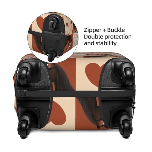 Horse Prin Luggage Cover Elastic Washable Protector Anti-Scratch Travel Suitcase Covers With Concealed Zipper For 18-32 Inch Luggage Small4