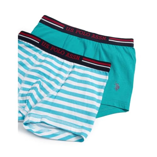 Image of U.S. Polo ASSN. Boy's Cotton Casual Style Trunks (Pack of 2)