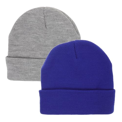 2pcs Knit Beanie Hat for Kids Toddler Baby Boys Girls Children Warm Winter Cap for Children Cold Weather Infant Accessories Multi