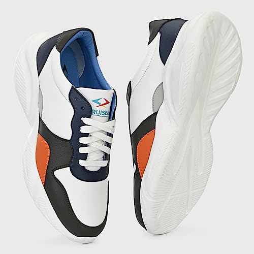 Image of Cruiser Mens Fashion Chunky Shoes|Bold & Trendy Design | Lightweight & Comfortable with Cushioned Insole | Men's Chunky Sneakers with Attitude |Perfect for Streetwear & Casual Outfits (Fleix)