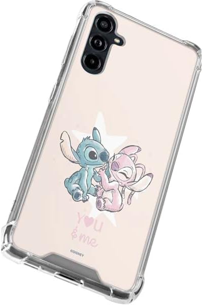 Skinit Clear Phone Case Compatible with Galaxy A54 5G - Officially Licensed Disney Lilo and Stitch Stitch and Angel Design
