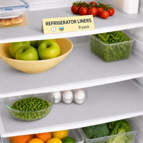 AKINLY 9 Pack Fridge Liners