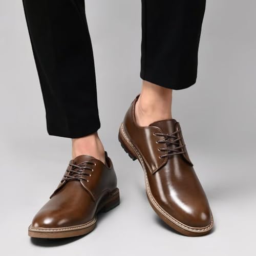 Image of Arkbird Mens Dress Shoes, Lace Up Leather Oxford