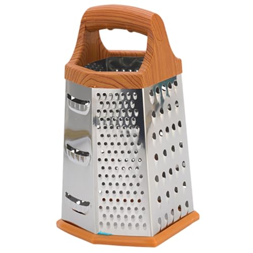 Rallador de caja de acero inoxidable 6 lados 22.5 cm miniatura 1