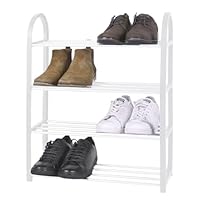 Top Home Solutions® 4 Tier Shoe Rack - Free Standing Shoes Storage Organizer for 12 Pairs, Space Saving, Tool Free Assembly, Heavy Duty Shoe Rack for Hallway, Bedroom and Living Room