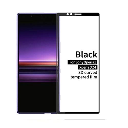 Image of SkyTree 3D Screen Protector Full Curved Edge to Edge Protection Tempered Glass for Sony Xperia 1 6.5 inch J8110, J8170, J9110, J9150 - Black