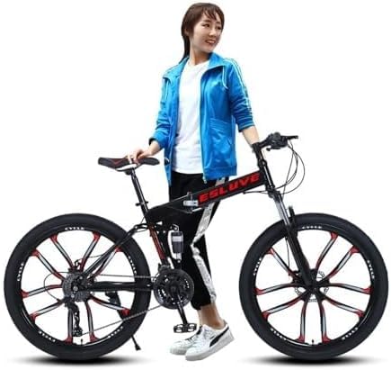 G-AVERIL マウンテンバイク 折りたたみバイク 自転車 26インチ 21段変速 適用身長160cm以上 折りたたみ サスペンション ディスクブレーキ 軽量化高炭素鋼フレーム MTB マウンテンバイク 大人 子供用 通学 通勤 サイクリング