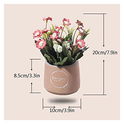 Kunstplanten Kunstmatige bloem nep bloem groene plant pot met keramische pot geschikt for thuis tuin partij bruiloft… - Afbeelding 3