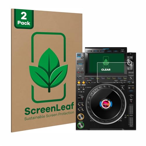 ScreenLeaf (2 Pack Screen Protector Compatible with Pioneer CDJ 3000 [Sustainable Screen Protection, Clear, Anti-Scratch]