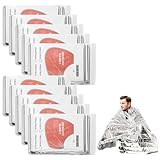 Traxenta 10 Piezas Manta Térmica Supervivencia, Aislante Primeros Auxilios 160 x 210cm