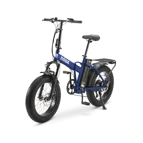 Nilox, Ebike X8 Pro, Bici Elettrica Pieghevole, Fino A 70 Km Di Autonomia, Fino A 25 Km/H, Motore 36V/250W E Batteria Removibile, Ruote 20”, Cambio Sh