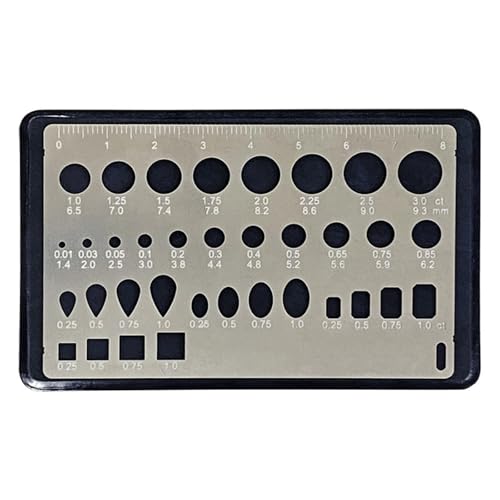 Calibrador de diamantes inoxidable para solucionar marcas borrosas en joyas 6