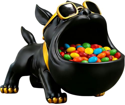 CUZOKOLA Large French Bulldog Tray Statue Cute Dog...